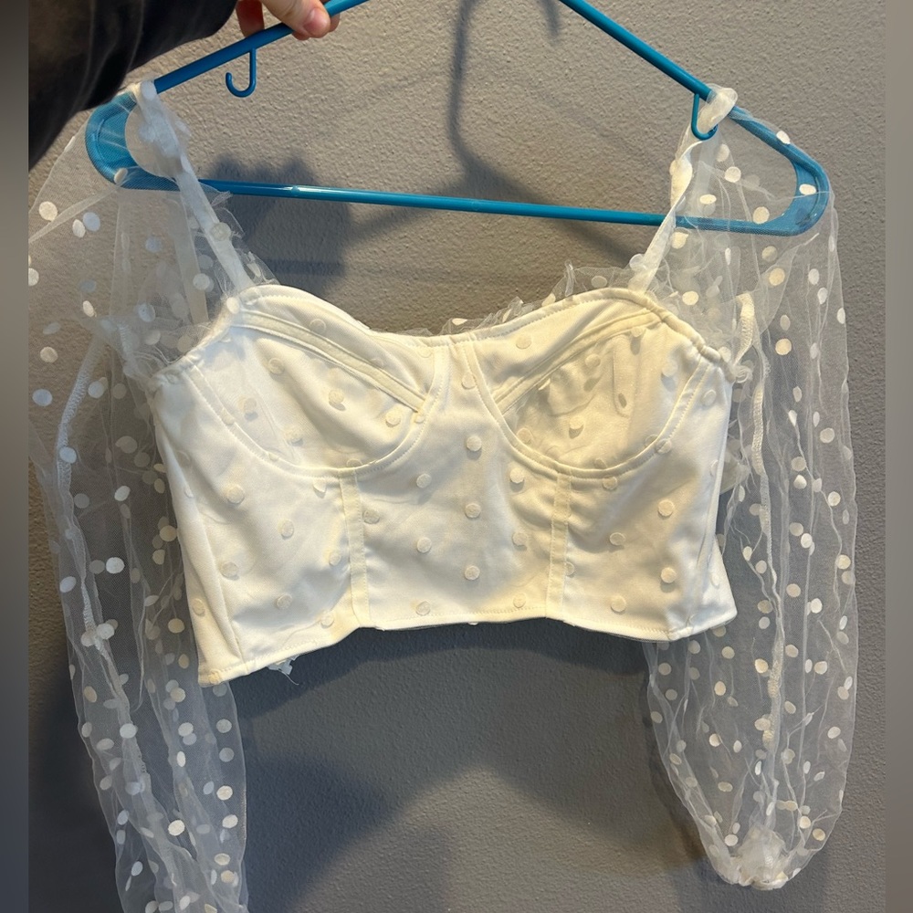 White Bachelorette Top